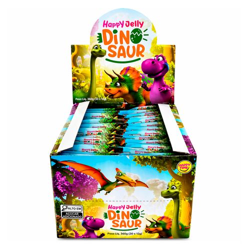 Happy Din Gelatina Dino Saur com 30 Unidades-1-